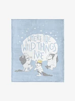 Where The Wild Things Are Wild Things 50x60" Silk Touch Throw Blanket