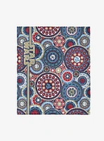 Star Wars Classic Repeats and Patterns Mandala 50x60" Silk Touch Throw Blanket