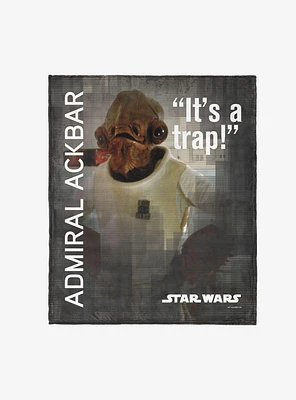 Star Wars Classic Quotes Admiral Ackbar 50x60" Silk Touch Throw Blanket