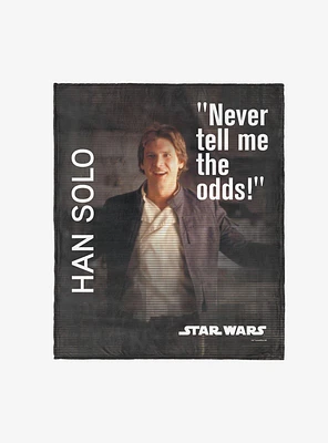 Star Wars Classic Quotes Han Solo 50x60" Silk Touch Throw Blanket