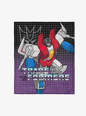 Transformers G1 Grid Starscream 50x60" Silk Touch Throw Blanket