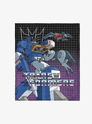 Transformers G1 Grid Soundwave 50x60" Silk Touch Throw Blanket