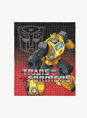 Transformers G1 Grid Bumblebee 50x60" Silk Touch Throw Blanket