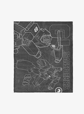 Transformers G1 Optimus Prime and Megatron 50x60" Silk Touch Throw Blanket