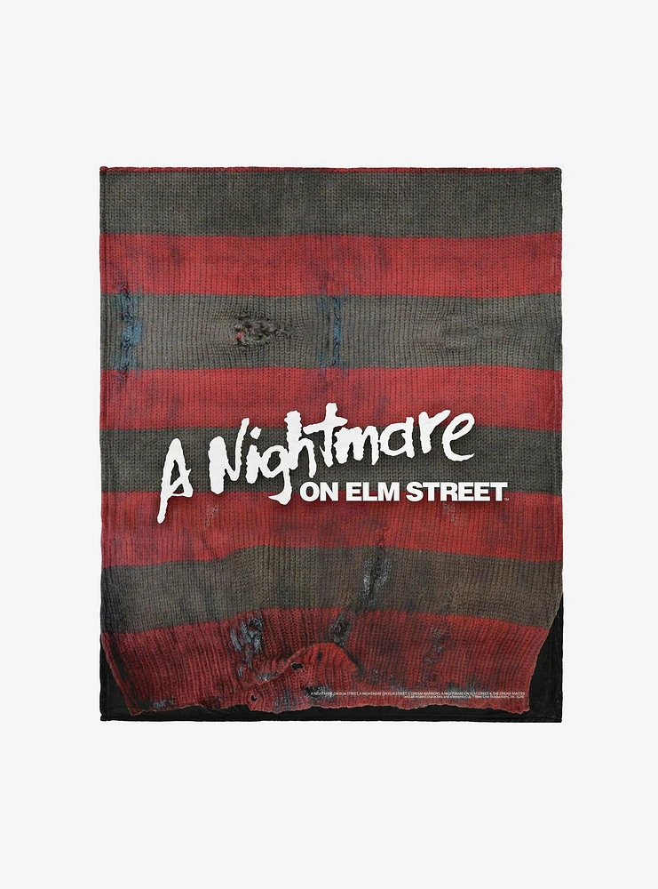 A Nightmare On Elm Street Sweater 50x60" Silk Touch Throw Blanket