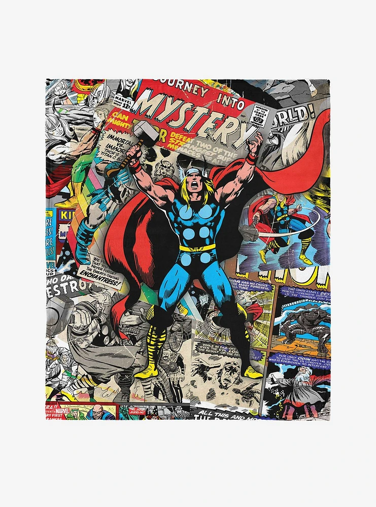 Marvel Thor Comic 50x60" Silk Touch Throw Blanket