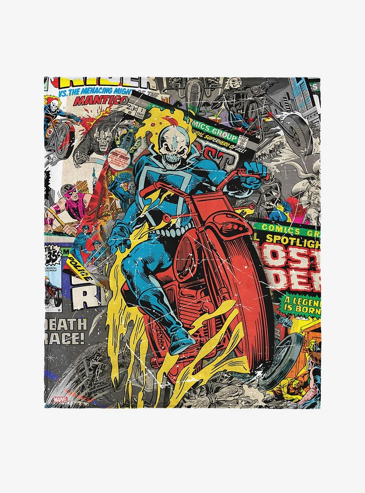 Marvel Ghost Rider Comic 50x60" Silk Touch Throw Blanket