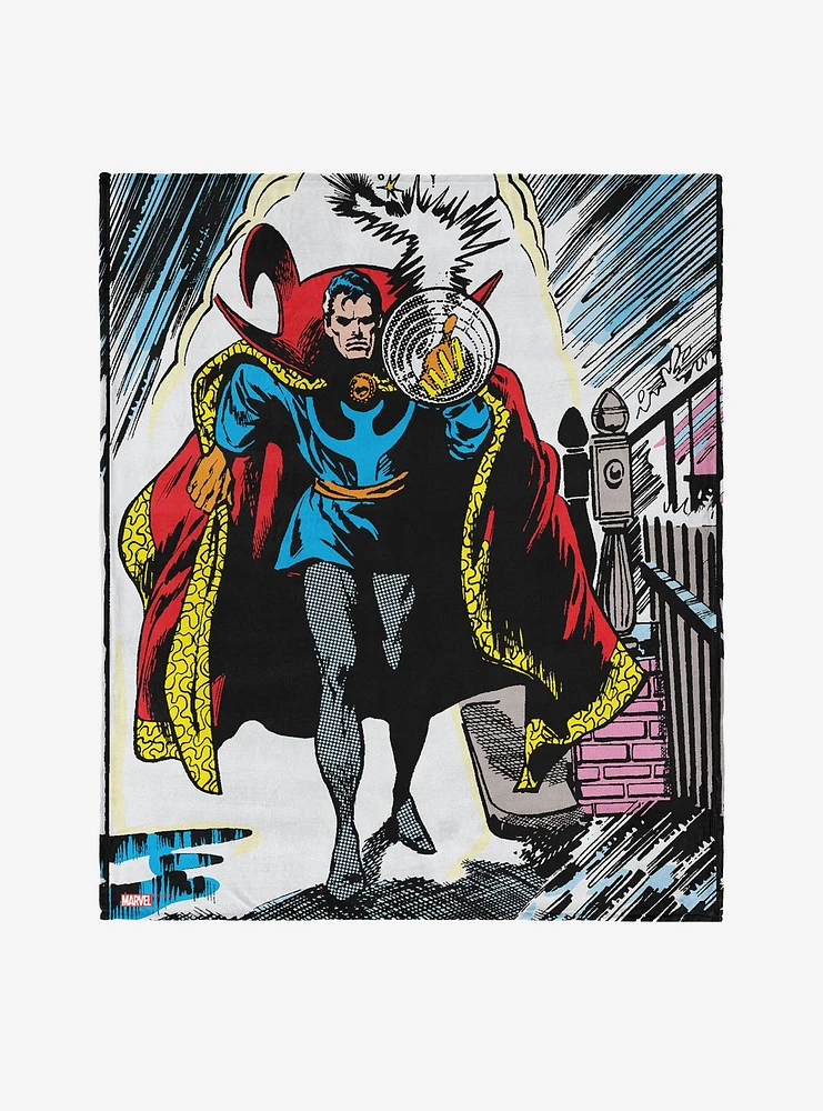 Marvel Dr. Strange Comic 50x60" Silk Touch Throw Blanket
