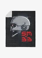 Star Wars Skeleton Crew Side Profile Silk Touch Sherpa Throw Blanket