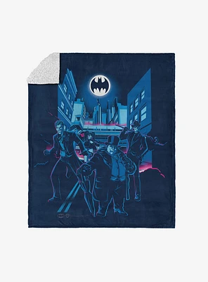 DC Comics Batman Villains Silk Touch Sherpa Throw Blanket