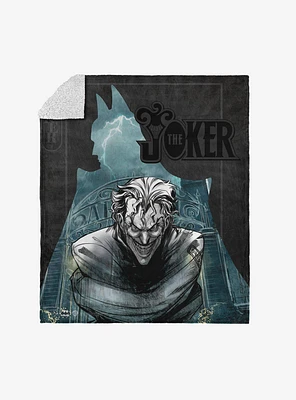 DC Comics Joker's Embrace Silk Touch Sherpa Throw Blanket