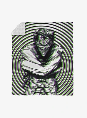 DC Comics Laughing Man Silk Touch Sherpa Throw Blanket