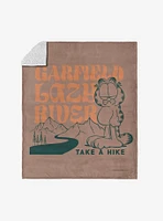 Garfield Take A Hike Silk Touch Sherpa Throw Blanket
