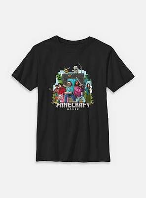 A Minecraft Movie Group Youth T-Shirt