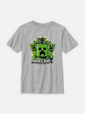 A Minecraft Movie Creepers Youth T-Shirt