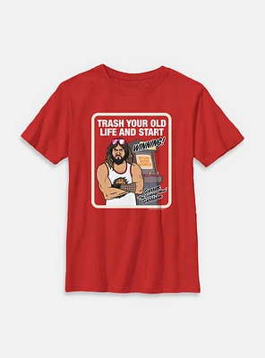 A Minecraft Movie Game Overworld Youth T-Shirt