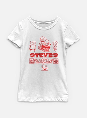 A Minecraft Movie Steve's Lava Chicken Youth Girls T-Shirt