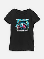 A Minecraft Movie Adventure Gang Youth Girls T-Shirt