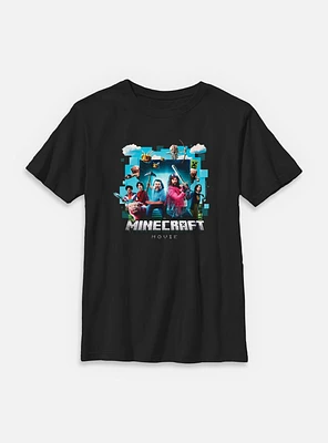 A Minecraft Movie Adventure Gang Youth T-Shirt