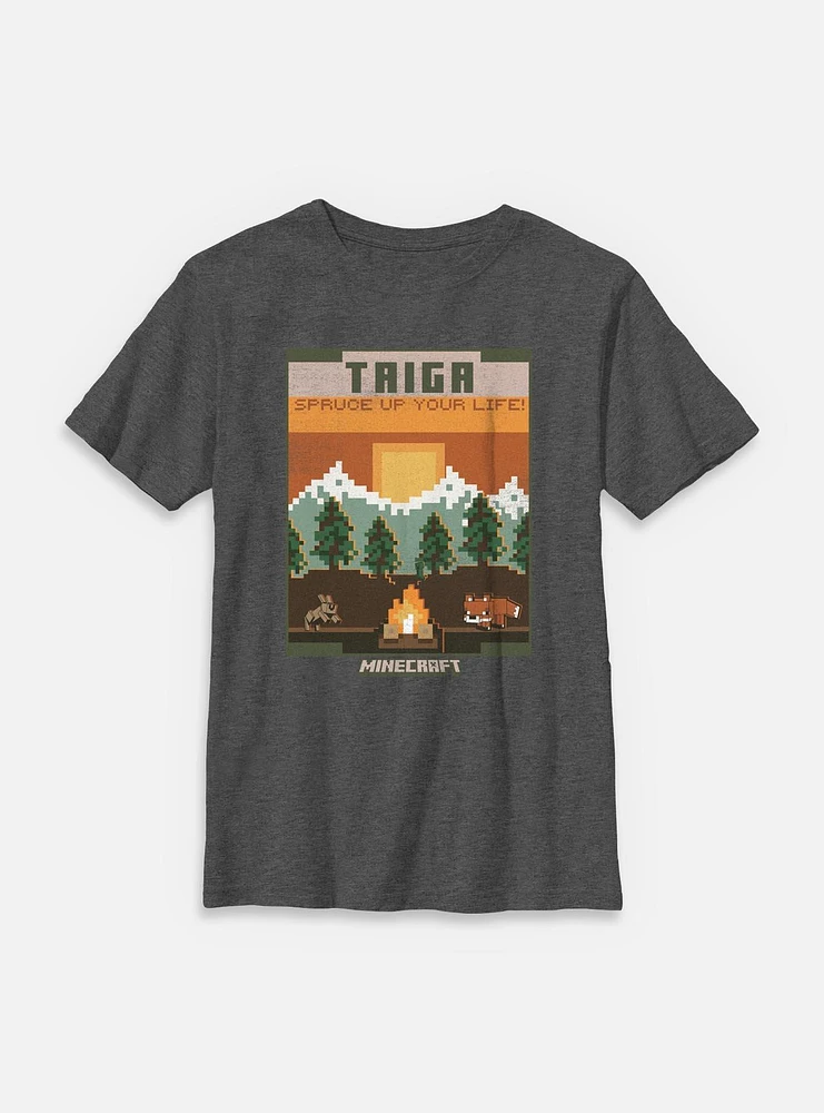 Minecraft Travel Taiga Youth T-Shirt