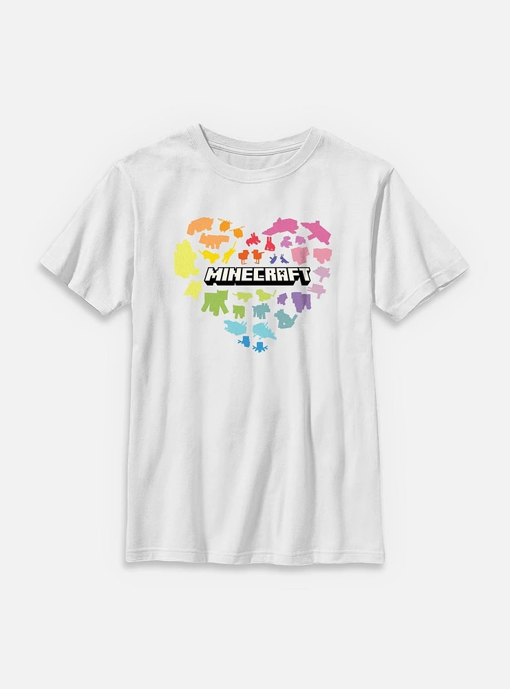 Minecraft Heart Youth T-Shirt
