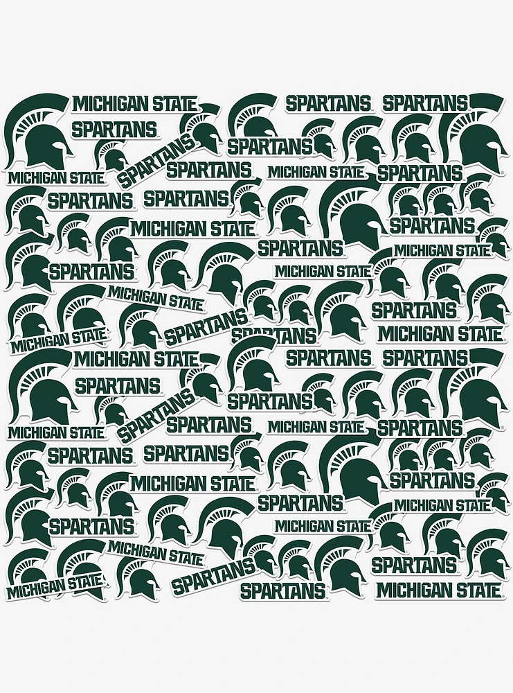 Michigan State University Spartans 100 Ct Sticker Pack