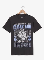 Marvel Rivals Cloak and Dagger Tonal Portrait T-Shirt - BoxLunch Exclusive