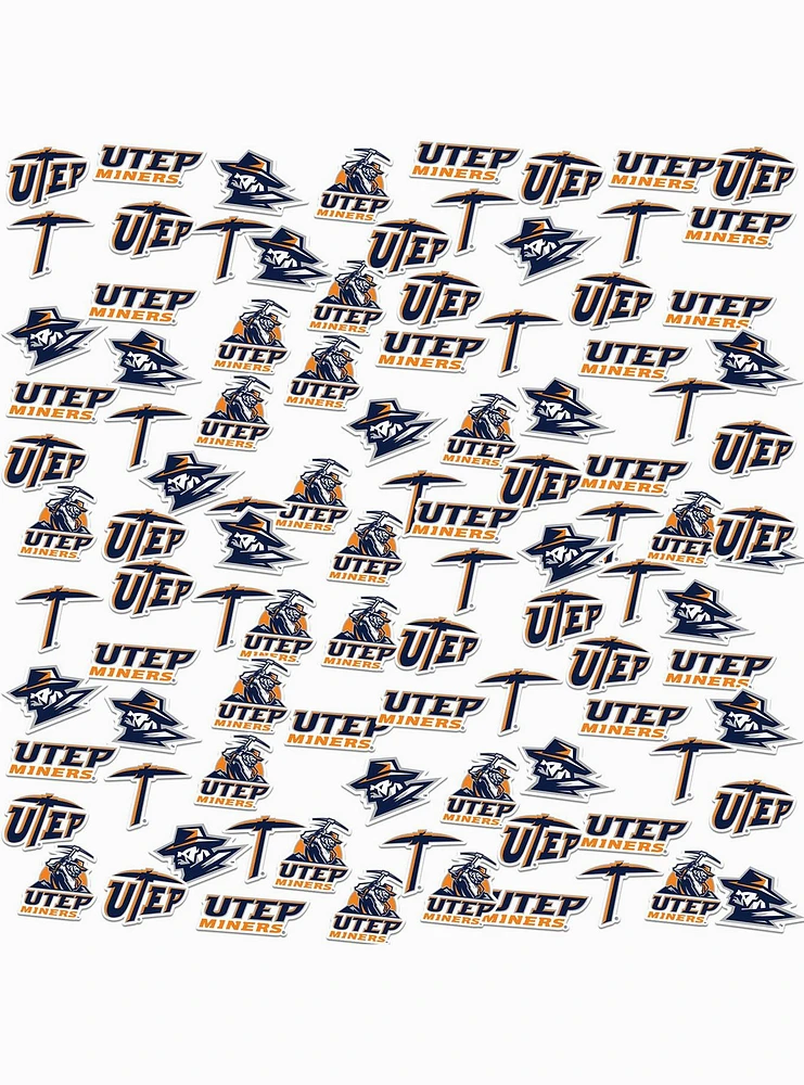 University Of Texas At El Paso UTEP Miners 100 Ct. Sticker Pack