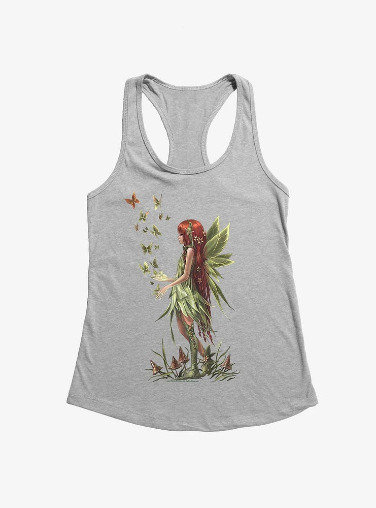 Fairies By Trick Sweet Green Fairy Womens Tank Top