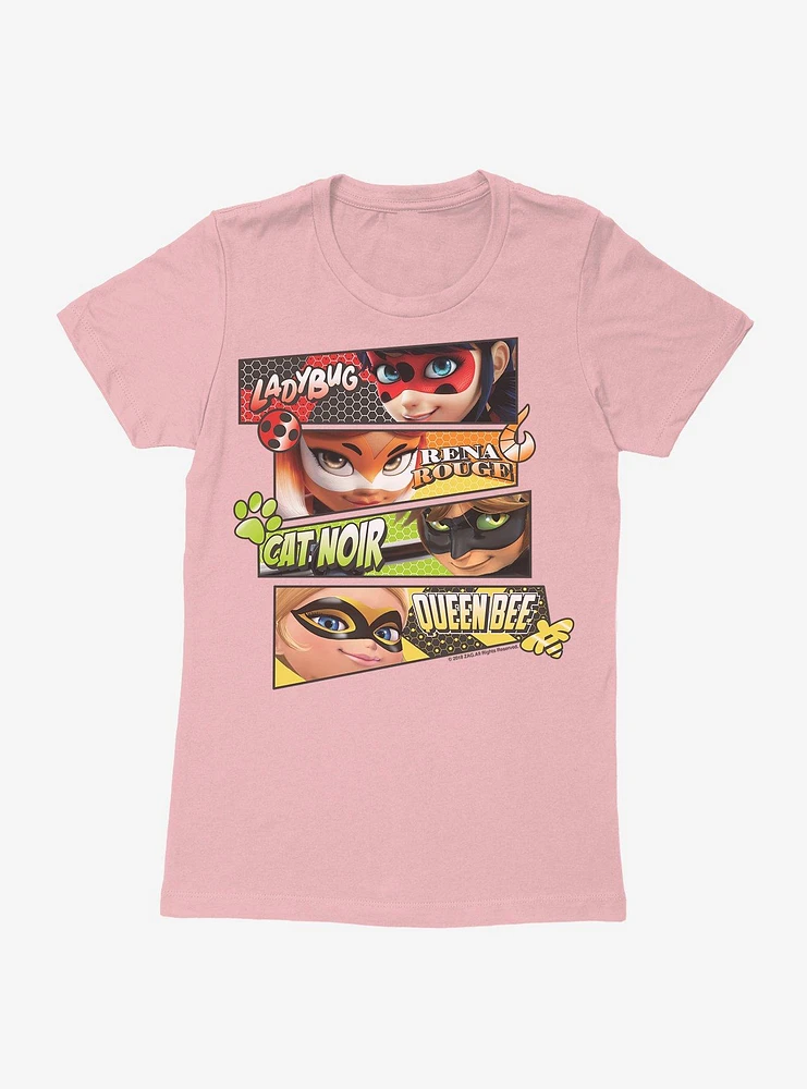 Miraculous: Tales Of Ladybug And Cat Noir Group Womens T-Shirt