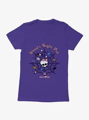 Monster High Color Ghouls Night Out Spiderweb Womens T-Shirt