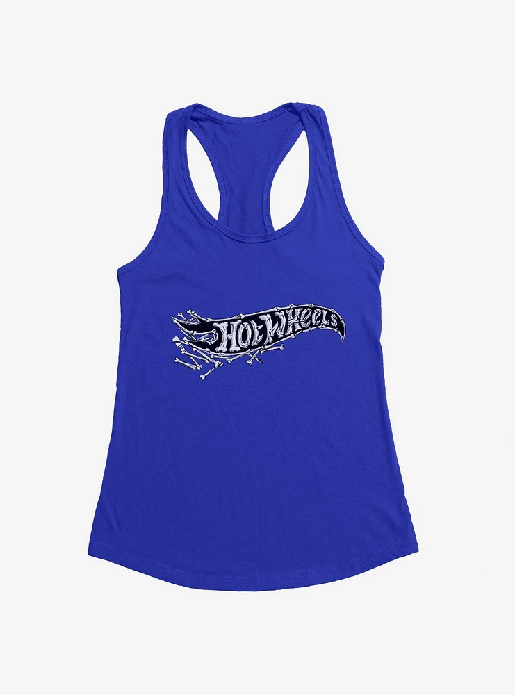 Hot Wheels Halloween Bones Logo Womens Tank Top