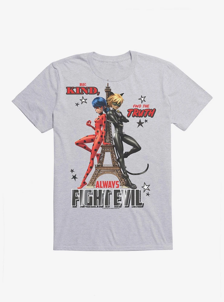 Miraculous: Tales Of Ladybug And Cat Noir Always Fight Evil T-Shirt