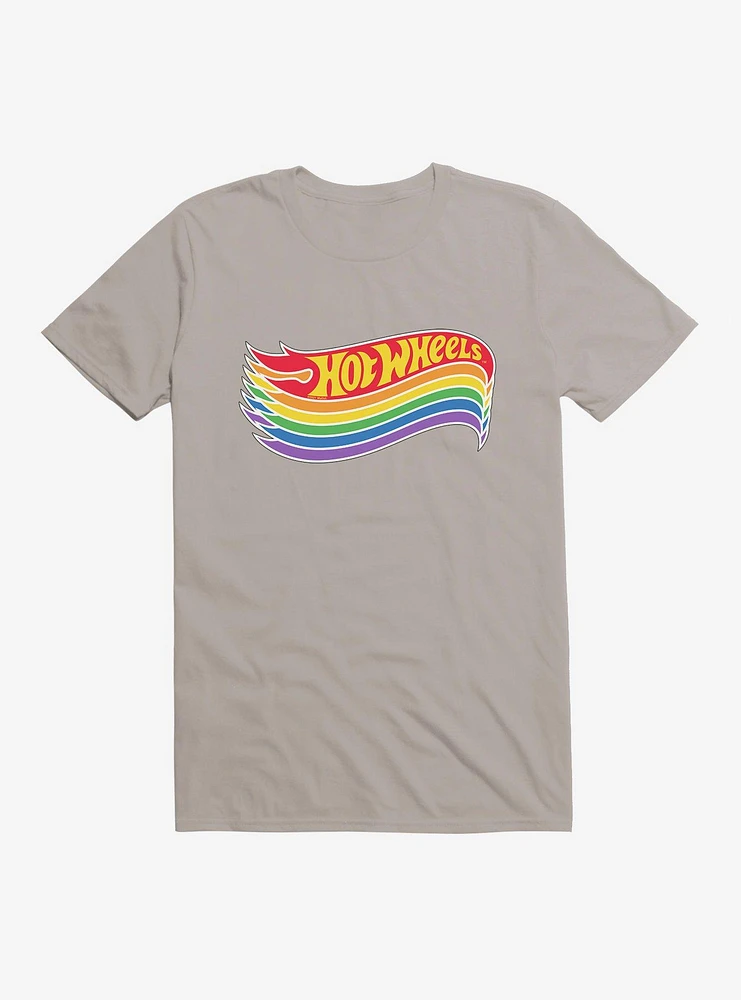 Hot Wheels Pride Rainbow Stacked Logo T-Shirt