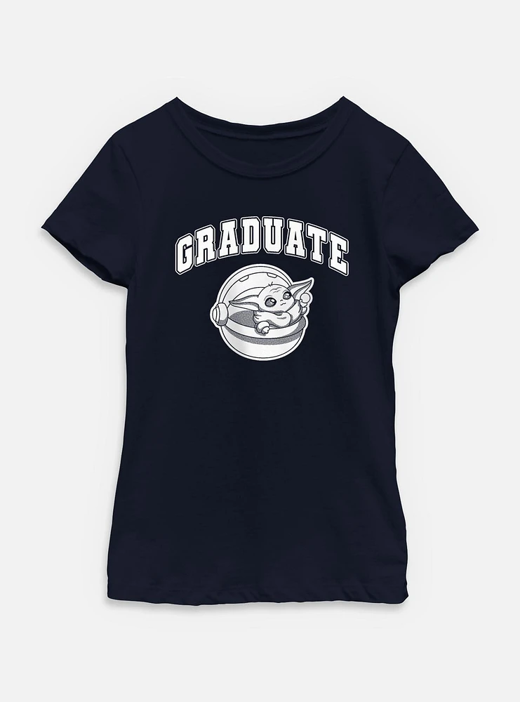 Star Wars The Mandalorian Graduate Grogu Youth Girls T-Shirt