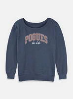 Outer Banks Pogues For Life Collegiate Womens Slouchy Sweatshirt