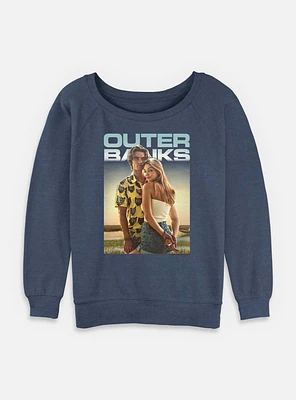 Outer Banks Poster Couple Womens Slouchy Sweatshirt