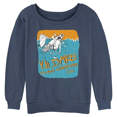 Outer Banks OBX Surfing Womens Slouchy Sweatshirt