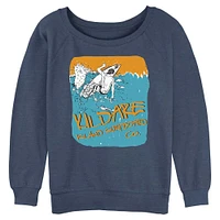 Outer Banks OBX Surfing Womens Slouchy Sweatshirt