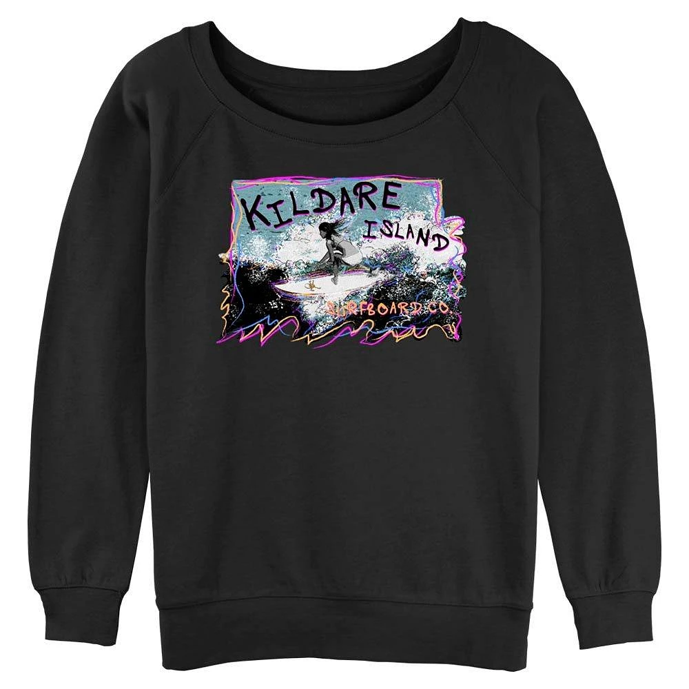 Outer Banks Kie Surfing Womens Slouchy Sweatshirt