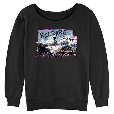 Outer Banks Kie Surfing Womens Slouchy Sweatshirt