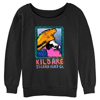 Outer Banks Kildare Island Graphic Silhouette Womens Slouchy Sweatshirt