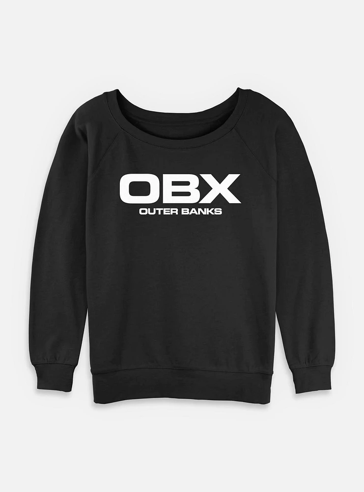Outer Banks OBX logo Womens Slouchy Sweatshirt