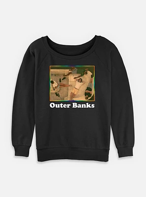 Outer Banks Chill Group Portrait Womens Slouchy Sweatshirt