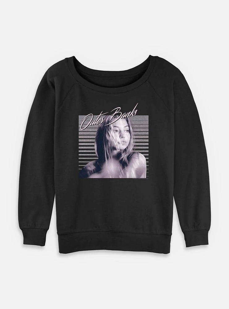 Outer Banks Sarah Photo Poster Womens Slouchy Sweatshirt
