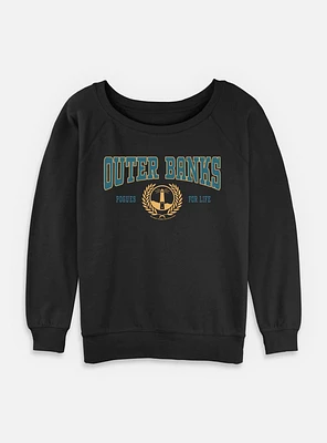 Outer Banks Collegiate Logo Womens Slouchy Sweatshirt