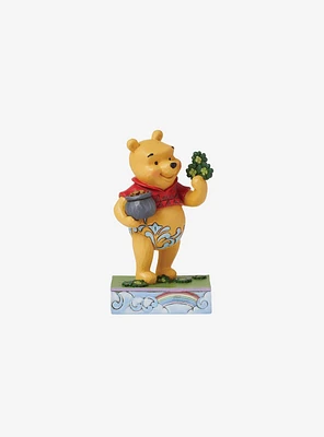 Disney Winnie The Pooh with Clovers & Pot Jim Shore Figurine