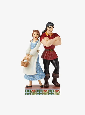 Disney Beauty and The Beast Gaston vs Belle Jim Shore Figurine