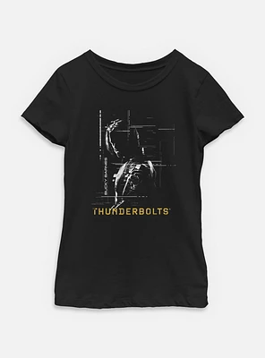 Marvel Thunderbolts* Bucky Barnes Silhouette Youth Girls T-Shirt