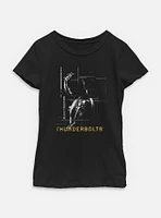 Marvel Thunderbolts* Bucky Barnes Silhouette Youth Girls T-Shirt